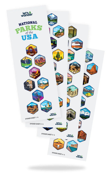 Lets Wander™ Extra National Parks Sticker Sheets