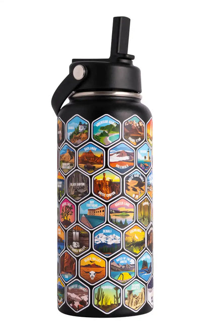Lets Wander™ National Parks Water Bottle + Stickers