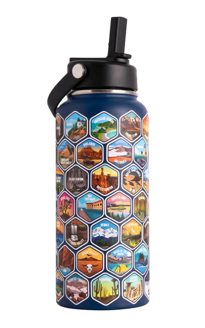 Lets Wander™ National Parks Water Bottle + Stickers