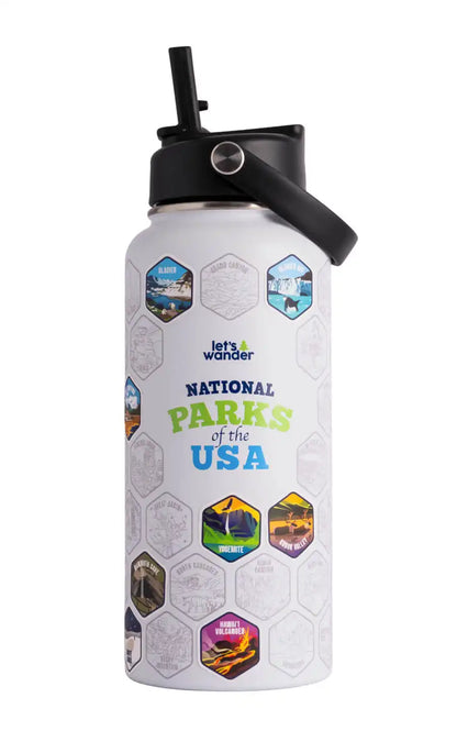 Lets Wander™ National Parks Water Bottle + Stickers