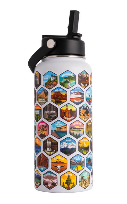 Lets Wander™ National Parks Water Bottle + Stickers