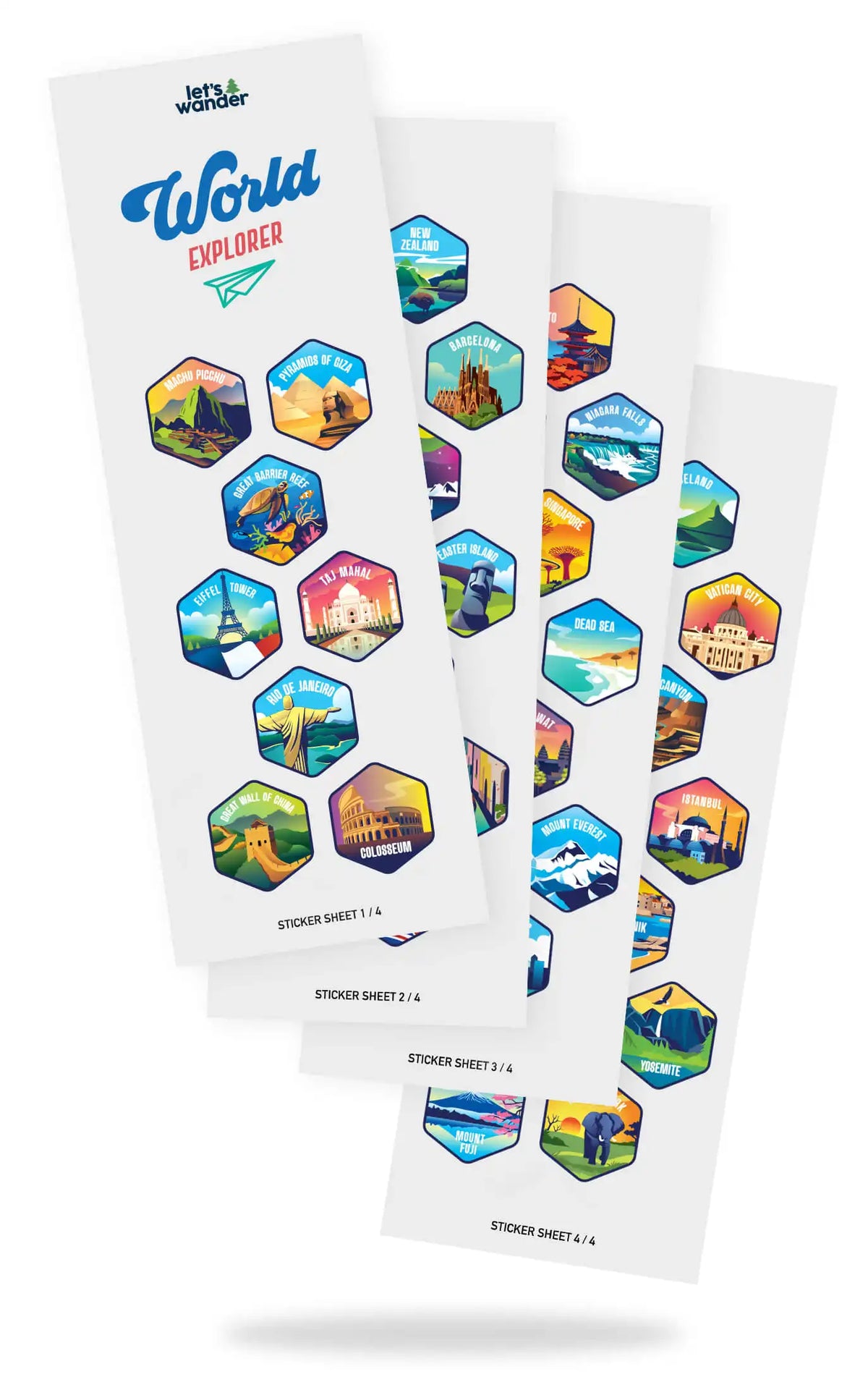 Lets Wander - Extra World Explorer Sticker Set